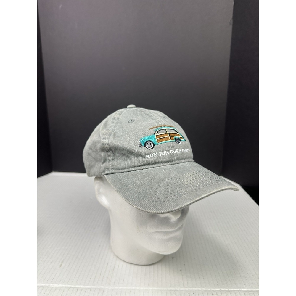 Ron Jon Surf Shop Woody Wagon Baseball Dad Hat Cap Gray Strapback Surf Shop